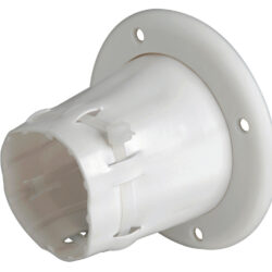 Cuffia e ghiera passacavi PVCbianca 1 CF(5 PZ)